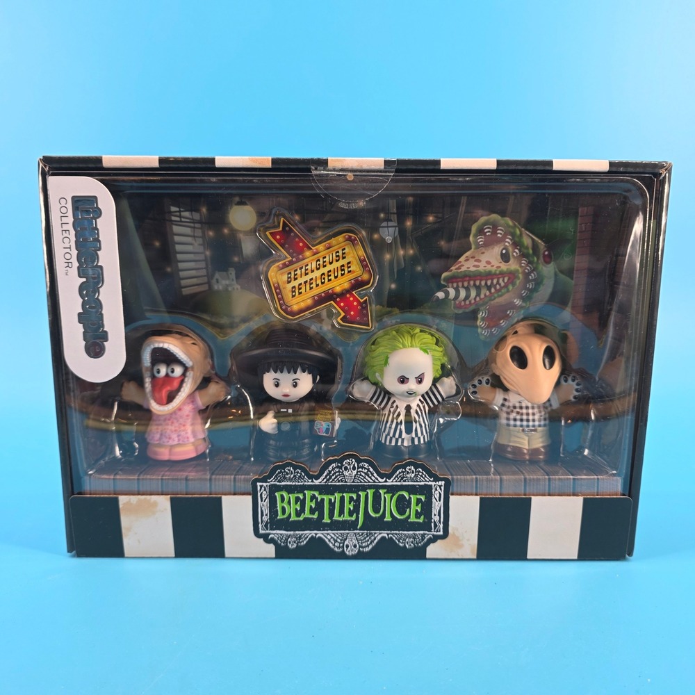 Fisher-Price Little People Collector Beetlejuice Figure Set JFD68 New